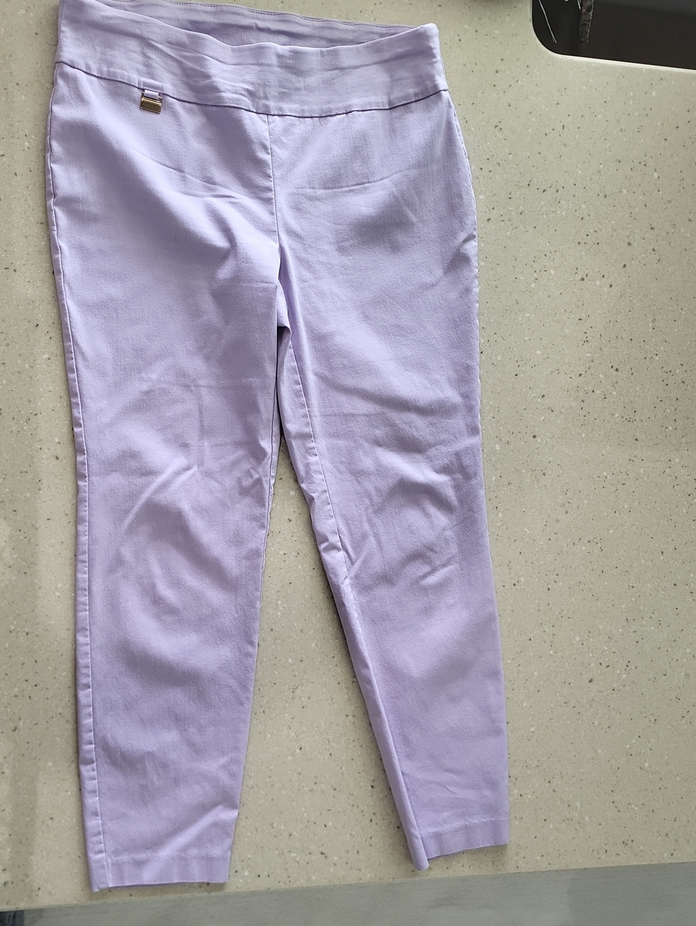 Alfani Petite Lilac Pull-On Pants